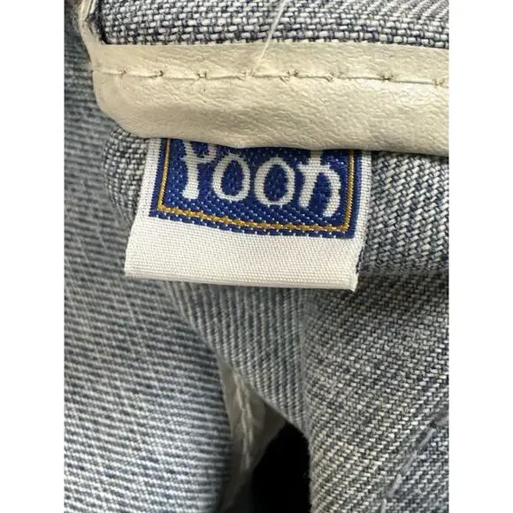 Vintage 90’s Winnie The Pooh Denim Jean Mini Backpack Bag Embroidered Accents - Picture 7 of 9